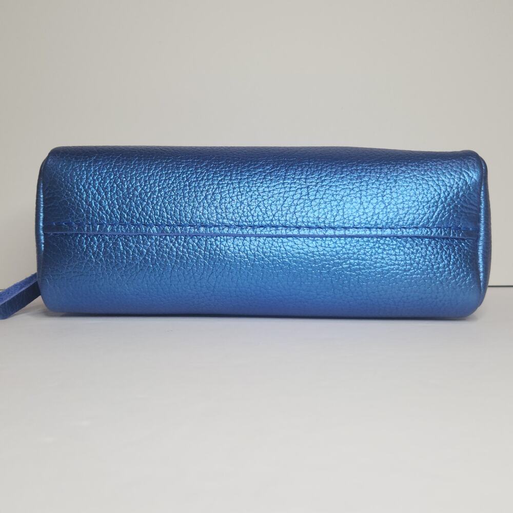 Portland Leather Goods NWOT Metallic Blue Unicorn Color